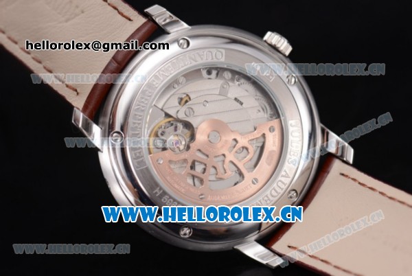 Audemars Piguet Jules Audemars Grand Complication Asia ST16 Automatic Steel Case Stick Markers Brown Leather Strap and Silver Dial (EF) - Click Image to Close